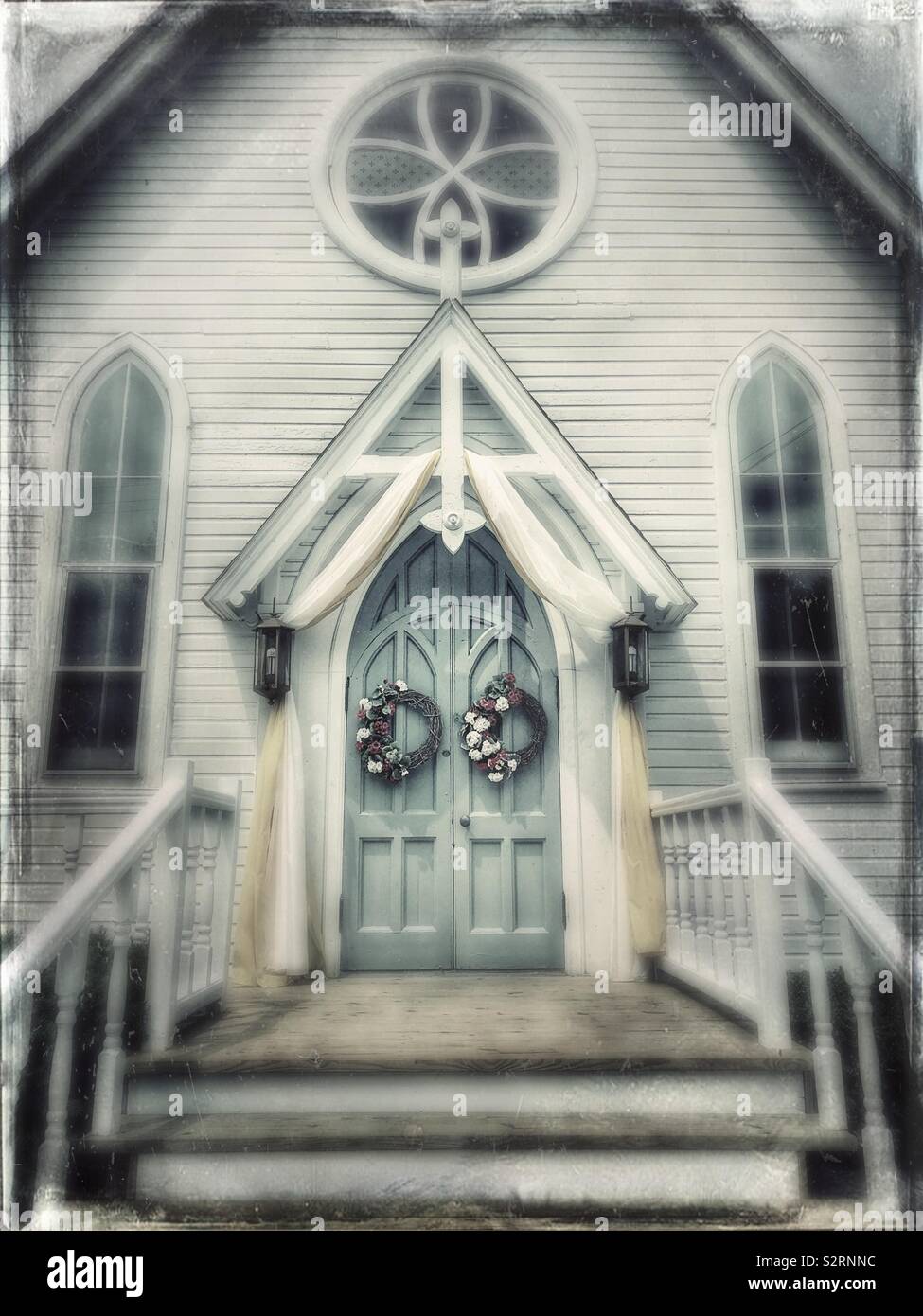 Mother of Sorrows church, Peninsula, Ohio - Smartphone Captured Stock Image