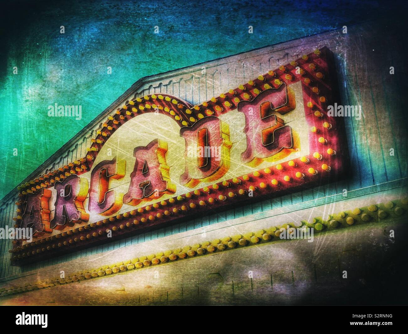 Arcade sign - Smartphone Captured Stock Image