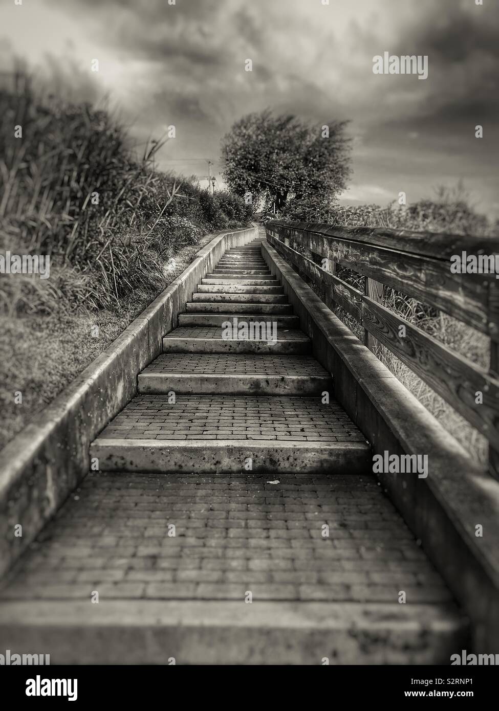Brick stairway - Smartphone Captured Stock Image