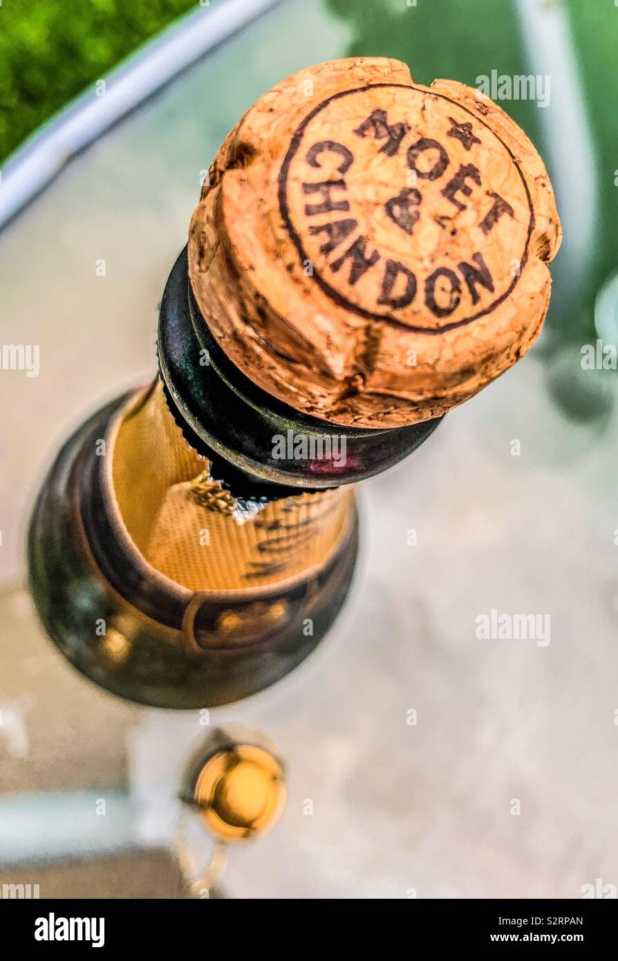 Moët and Chandon champagne - Smartphone Captured Stock Image