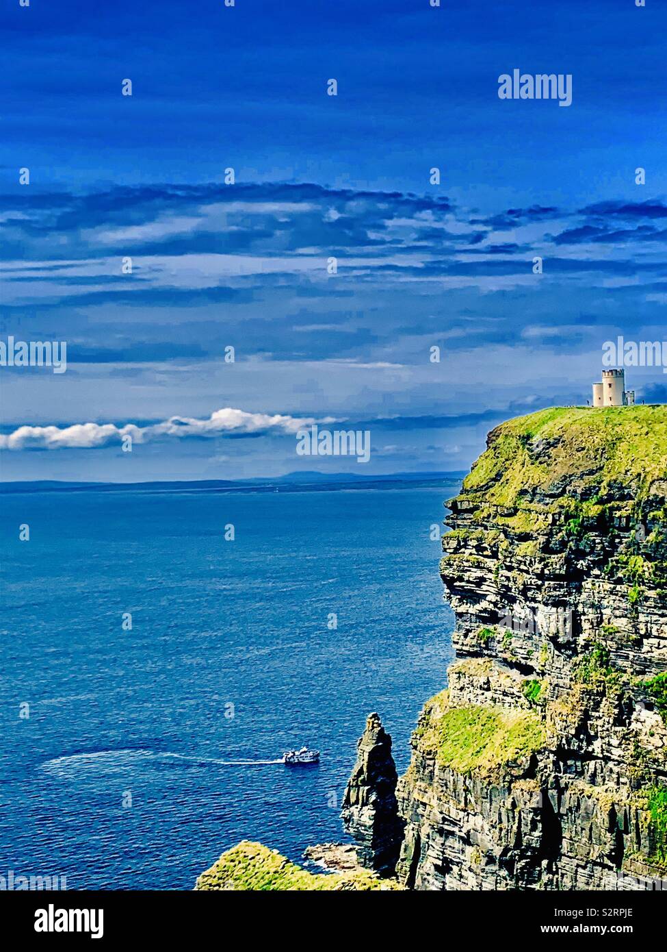 Moher cliffs in Ireland. - Smartphone Captured Stock Image