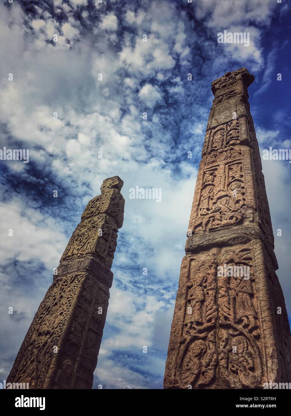 Anglo crosses in Sandbach Cheshire Uk - Smartphone Captured Stock Image