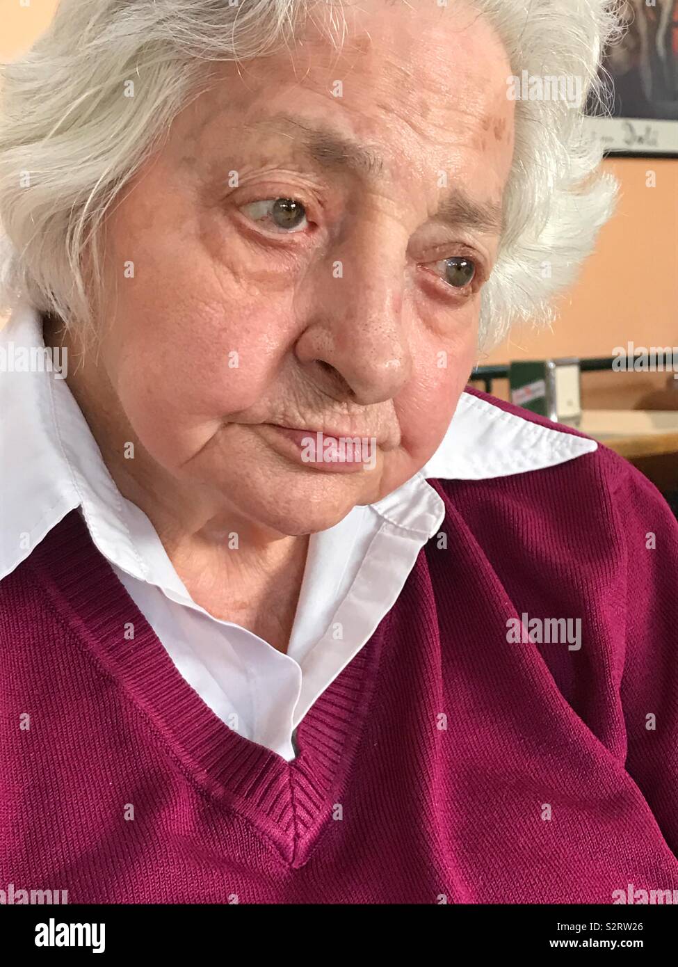 Lovely old lady - Smartphone Captured Stock Image