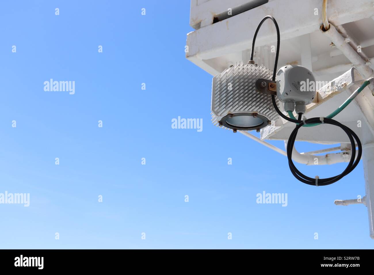Abstract image of outdoor light on cruise ship Stock Photo