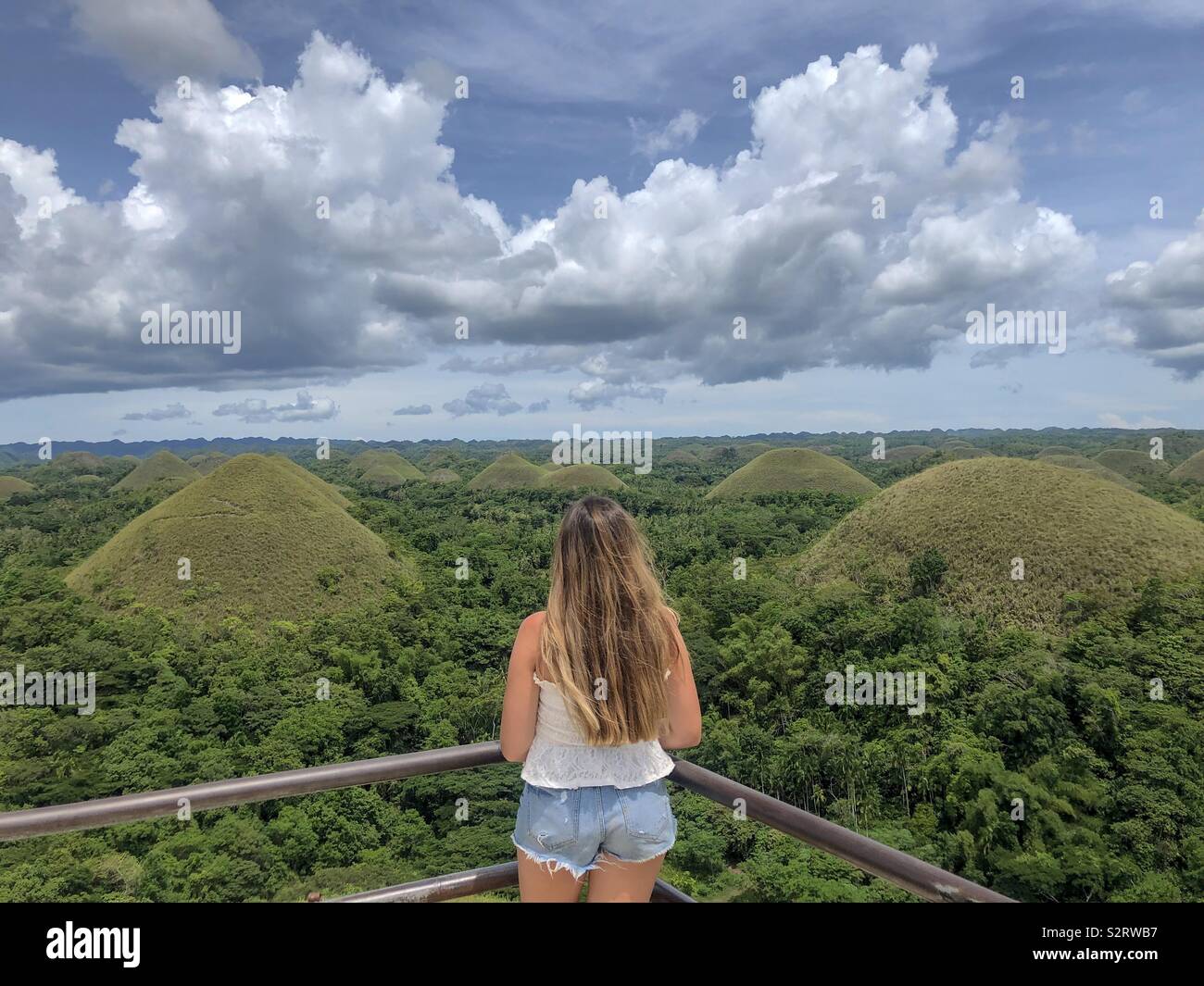 Chocolate hills, Bohol Stock Photo