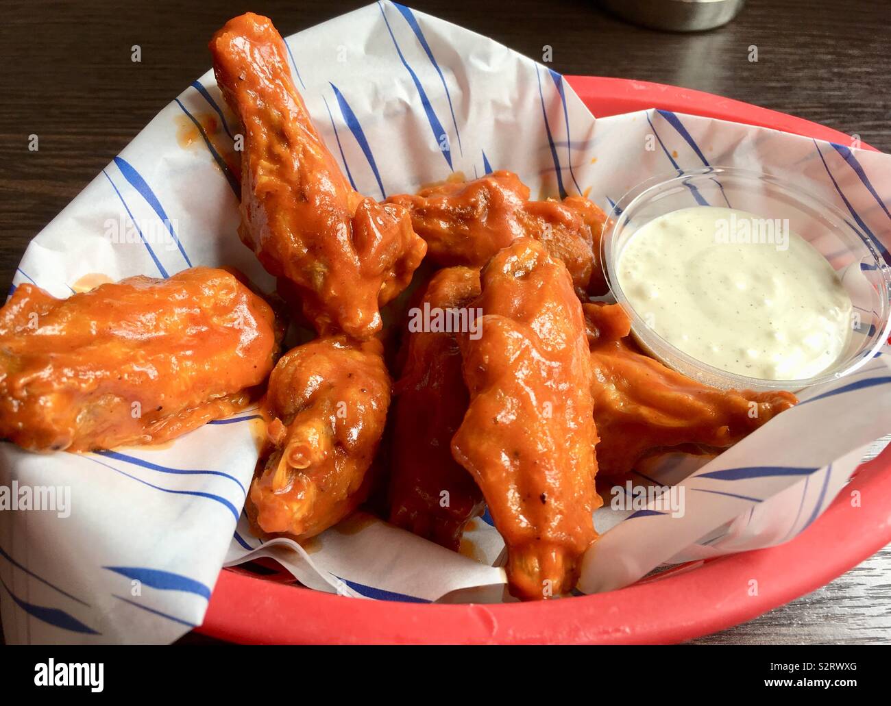 Buffalo hot wings Stock Photo Alamy