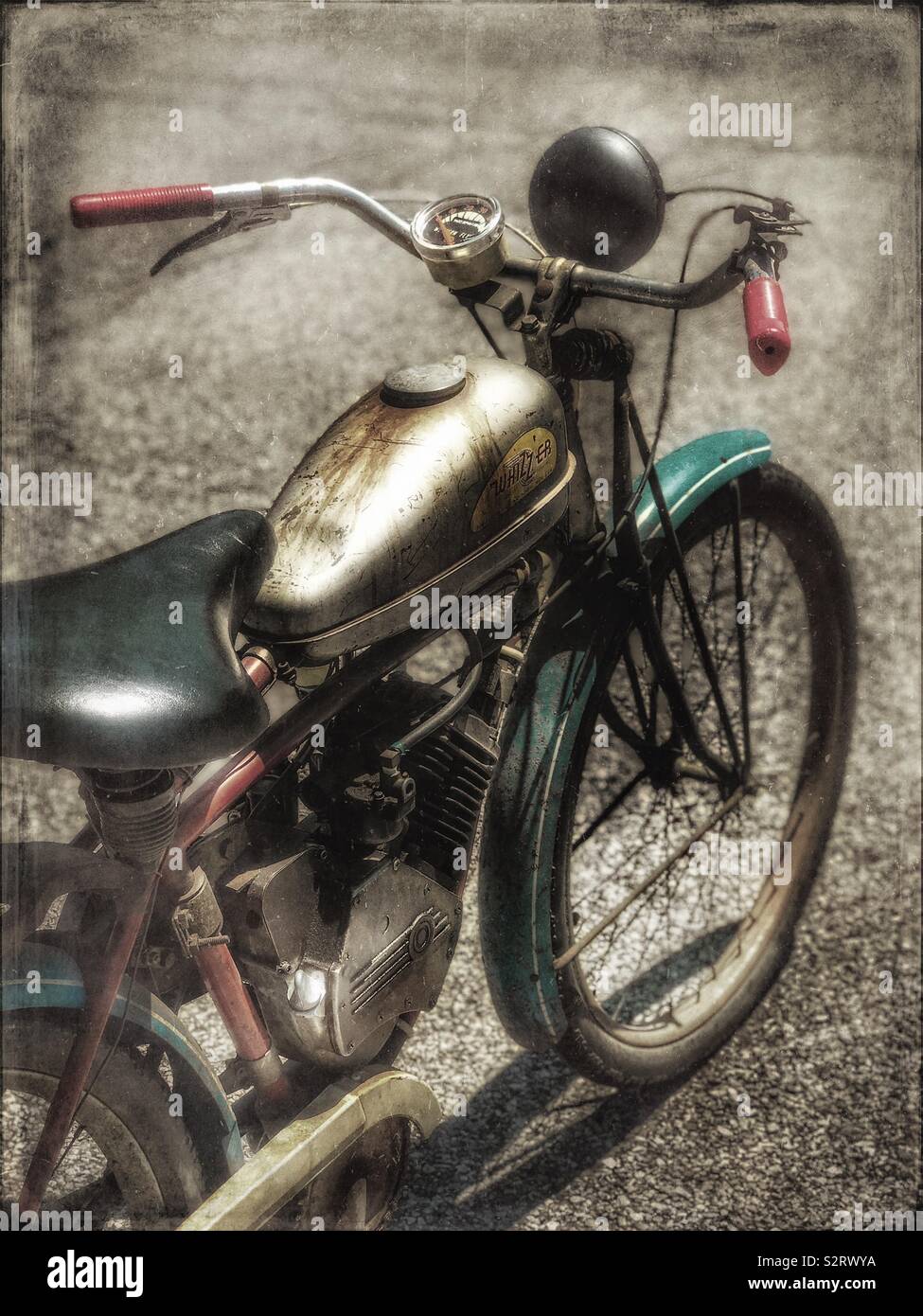 Motorized Bicycle High Resolution Stock