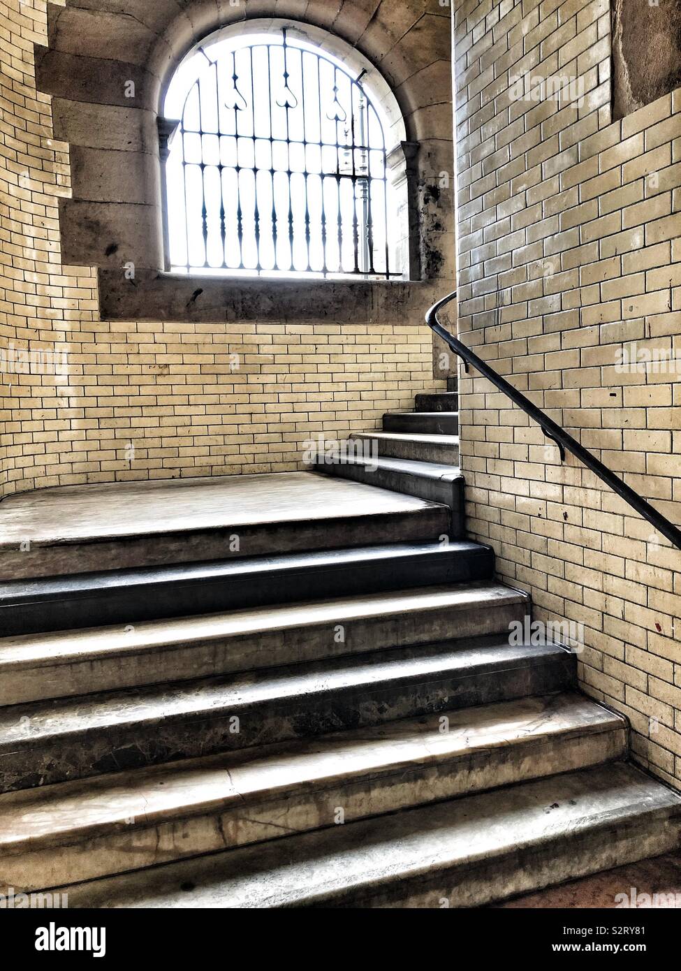 Internal Stairwell - Smartphone Captured Stock Image