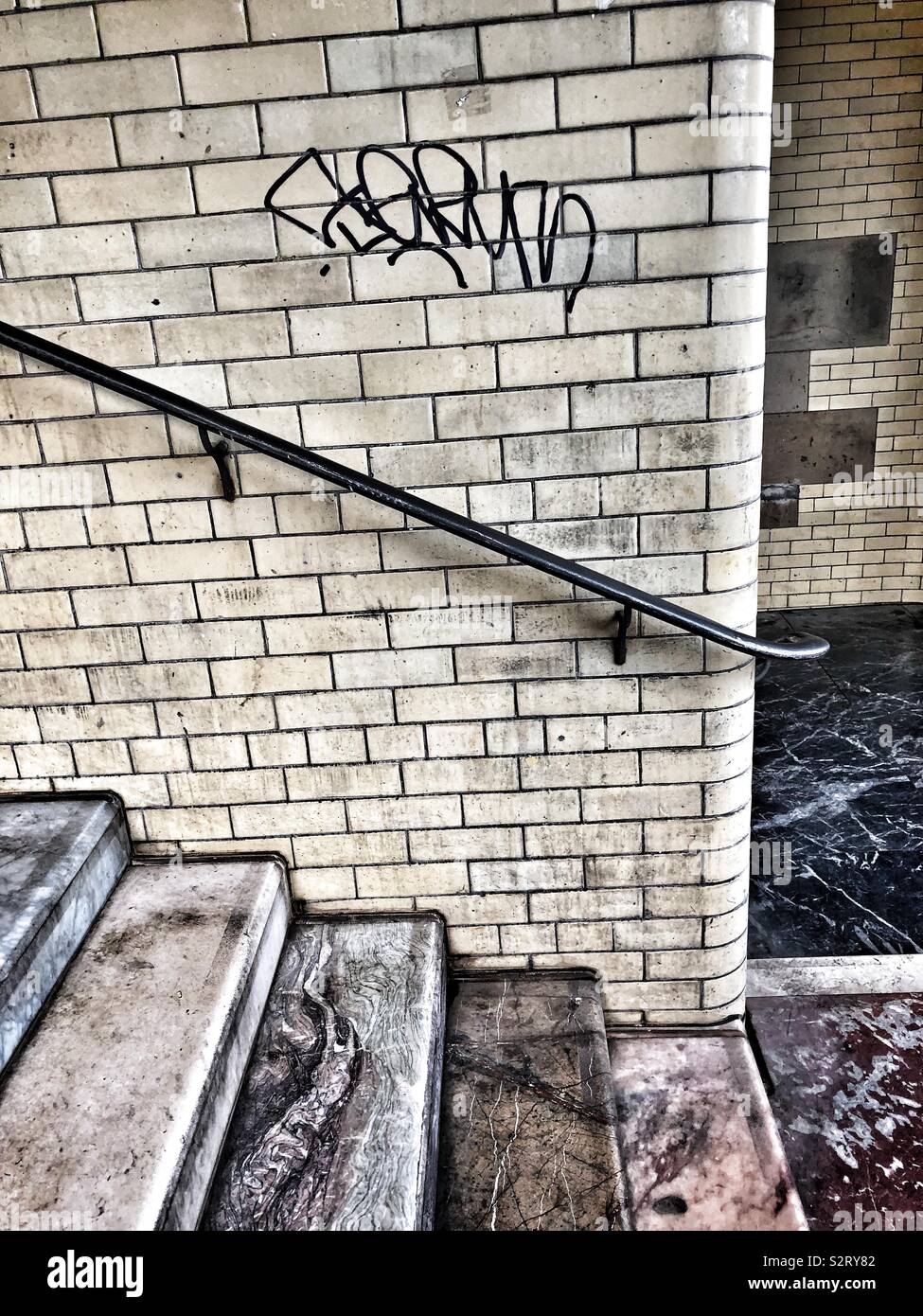 Internal stairwell - Smartphone Captured Stock Image