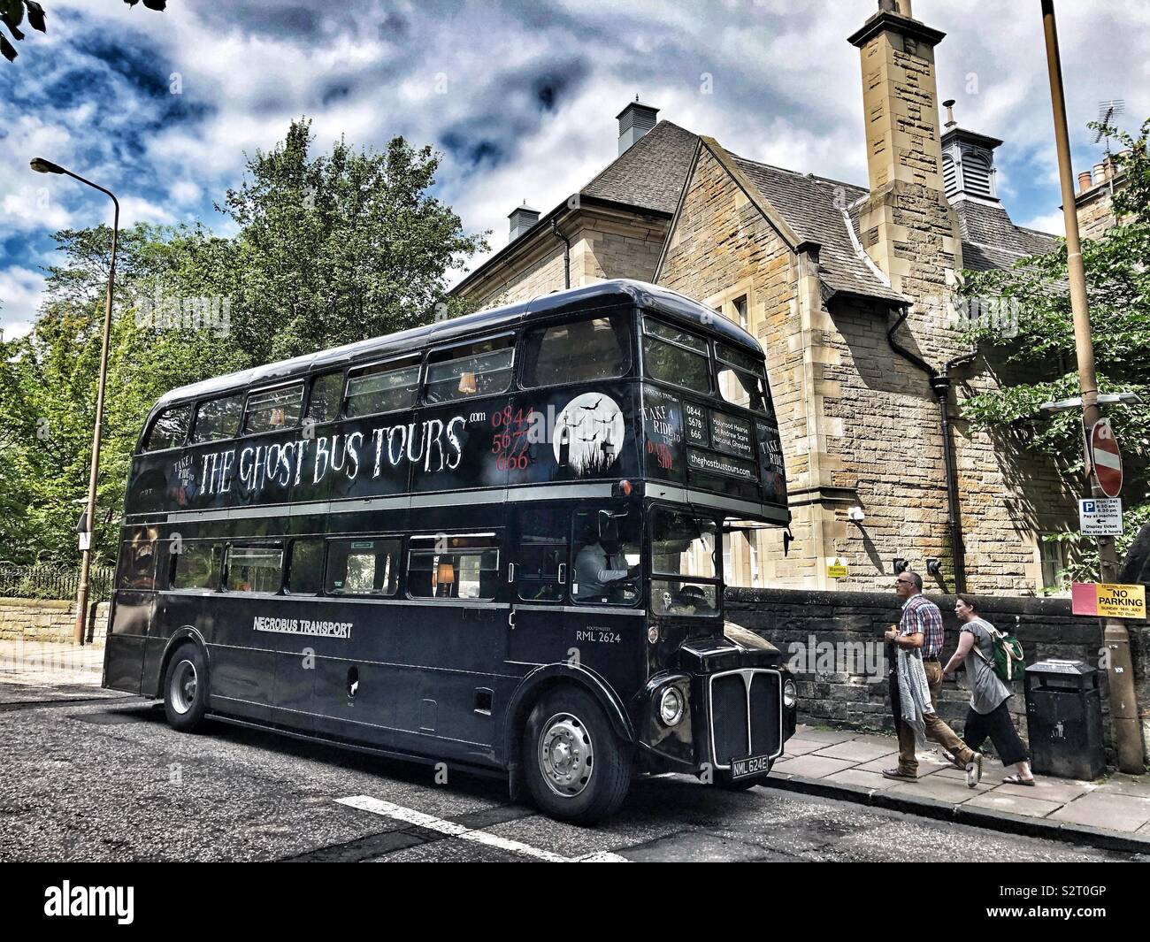 Ghost bus tours, Edinburgh Stock Photo