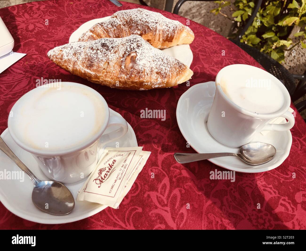 Italian breakfast Stock Photo