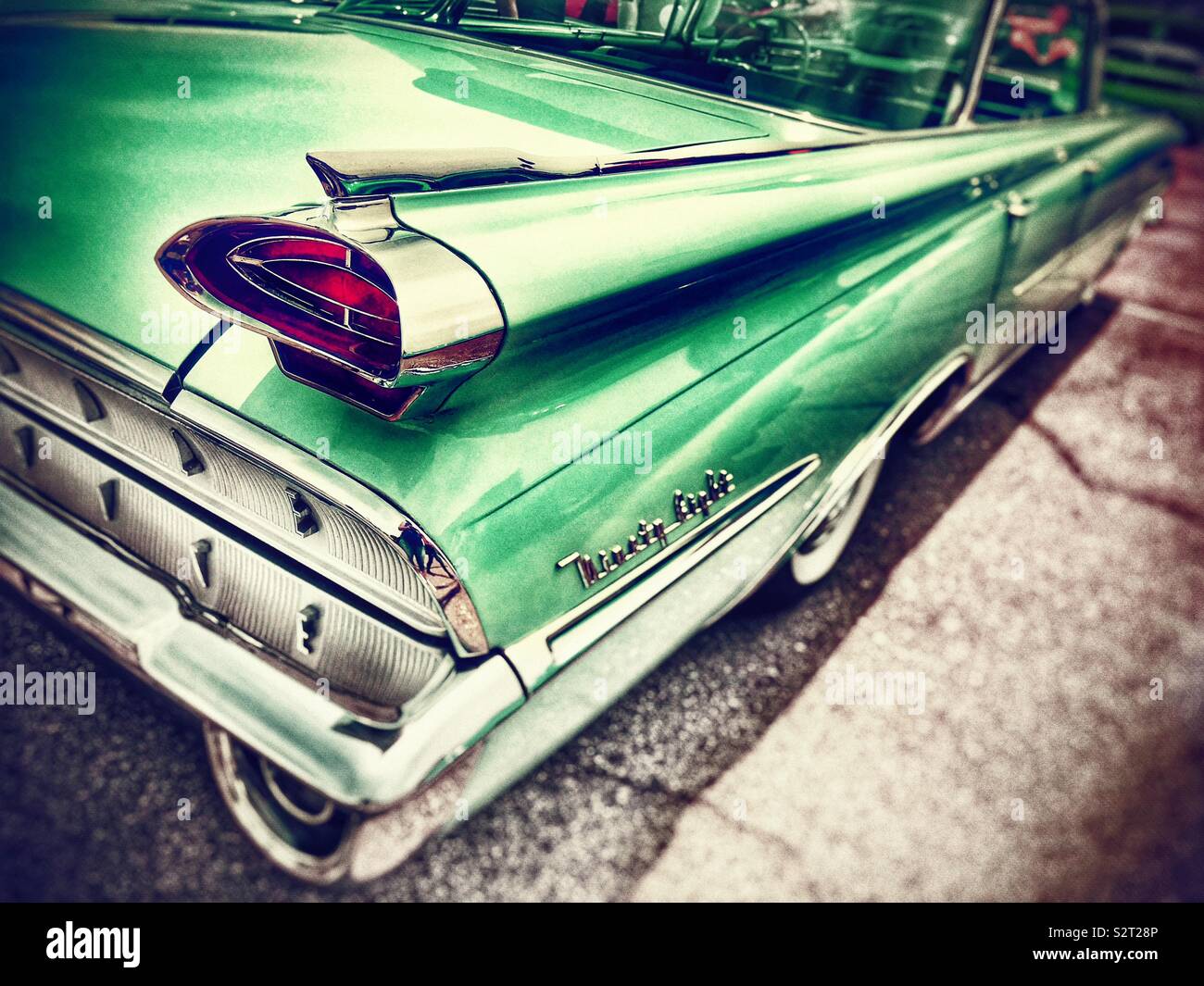 Classic car taillight - Smartphone Captured Stock Image