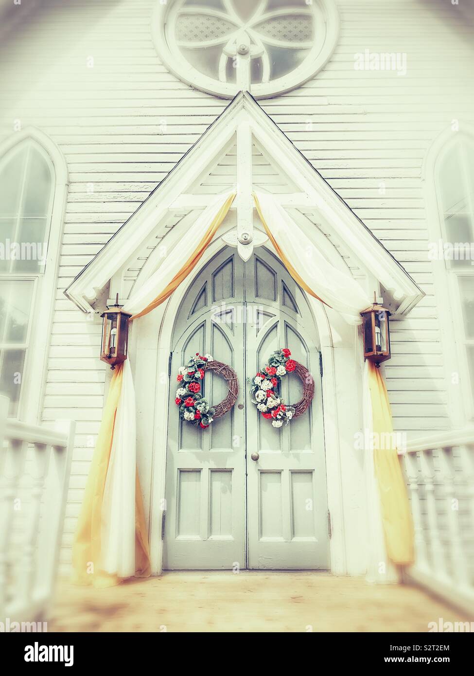 Mother of Sorrows church in Peninsula, Ohio - Smartphone Captured Stock Image