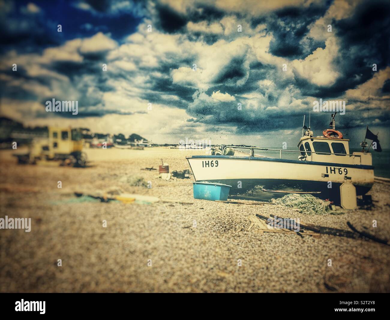 Fishing boat Aldeburgh Suffolk England - Smartphone Captured Stock Image