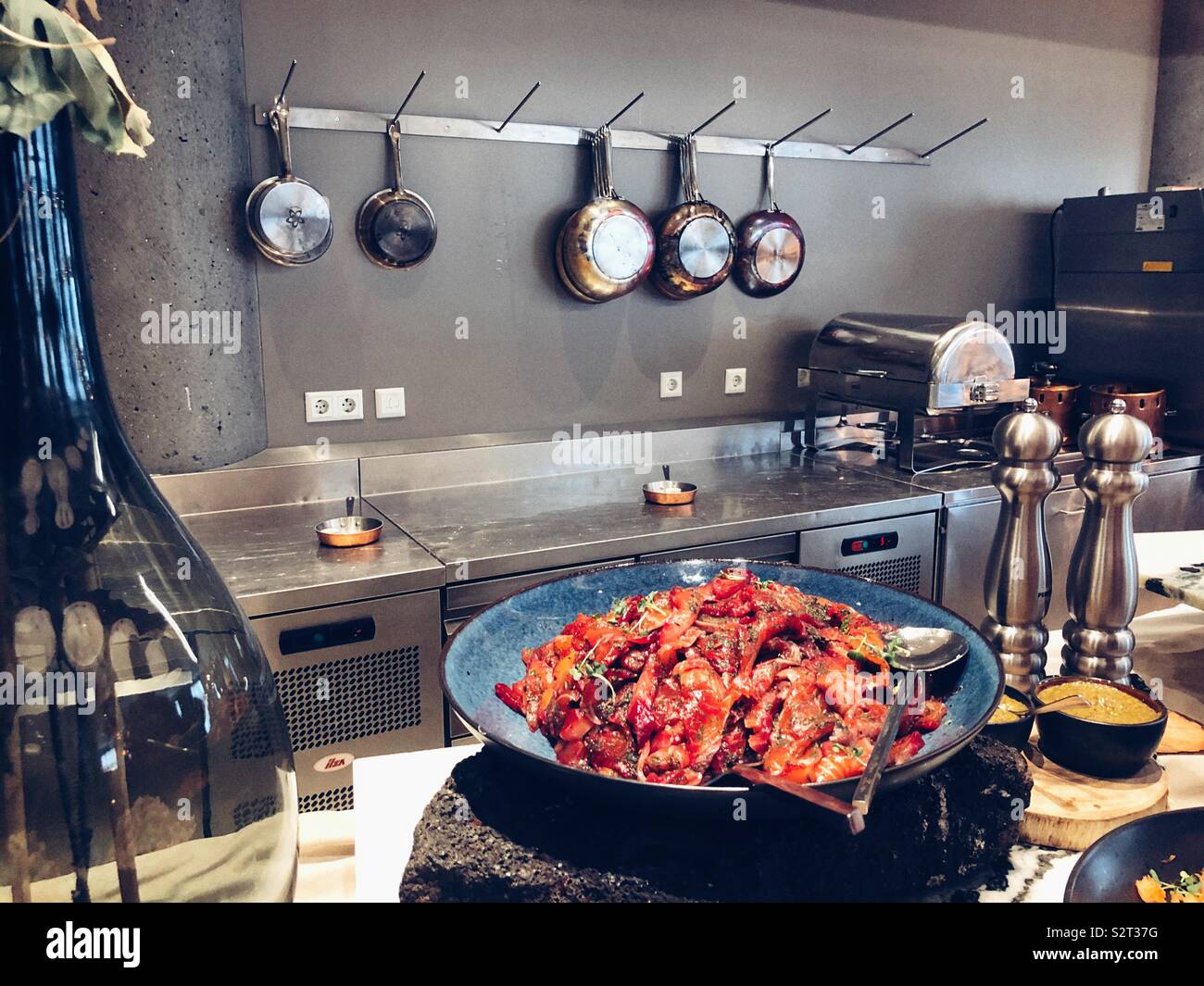 Brunch buffet in restaurant in Reykjavik, Iceland Stock Photo Alamy