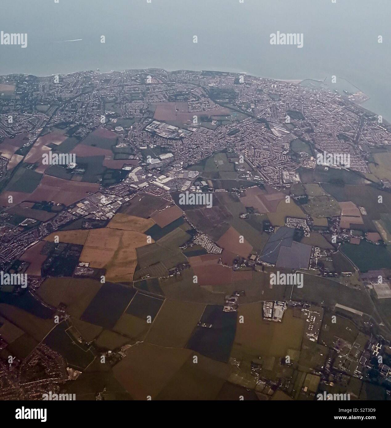 Aerial view of Ramsgate in East Kent in the UK Stock Photo - Alamy