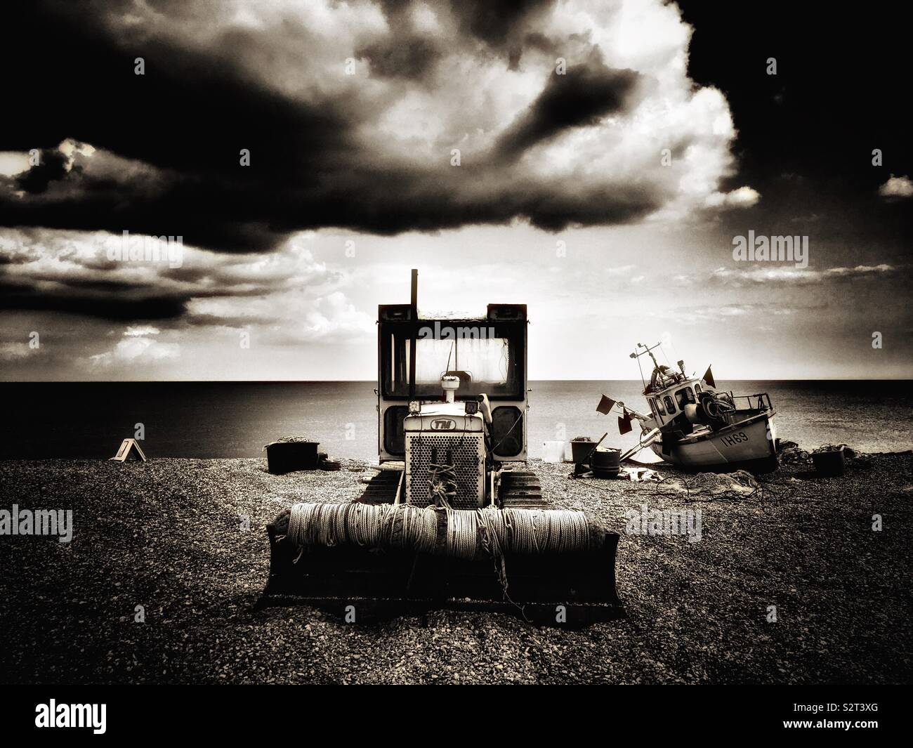 Fishing industry Aldeburgh Suffolk UK - Smartphone Captured Stock Image