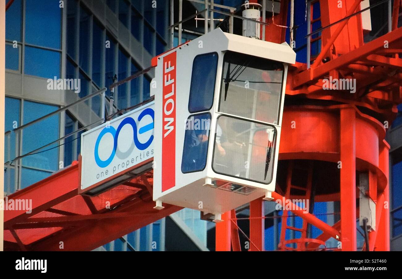 High rise construction, downtown Calgary, Alberta, Canada Stock Photo