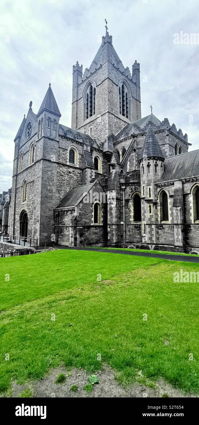 The Christ Church Cathedral in Dublin. - Smartphone Captured Stock Image