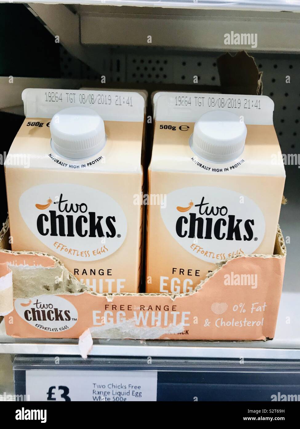 Two chicks egg whites Stock Photo Alamy