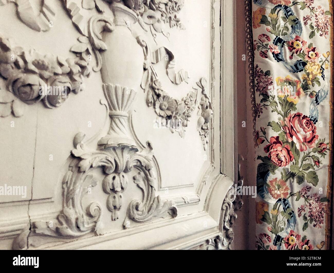 Luxurious details of Versailles Palace interiors - Smartphone Captured Stock Image