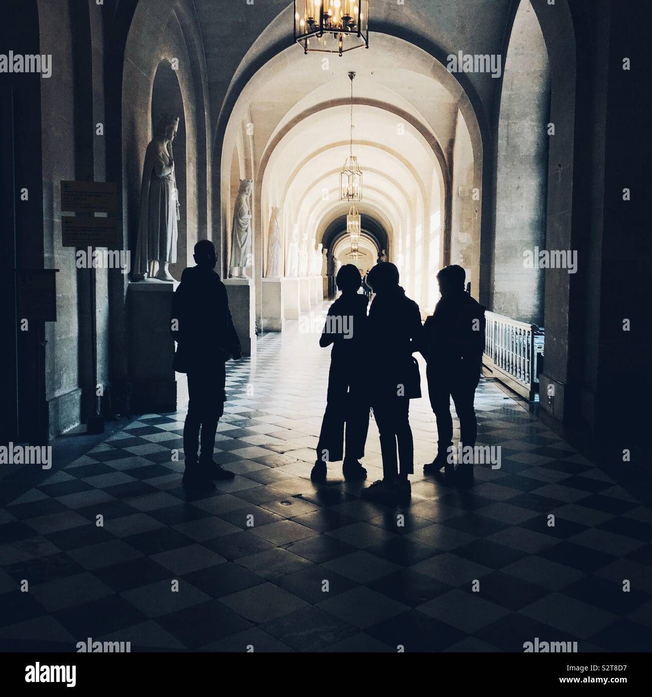 In the Grand Palace of Versailles - Smartphone Captured Stock Image