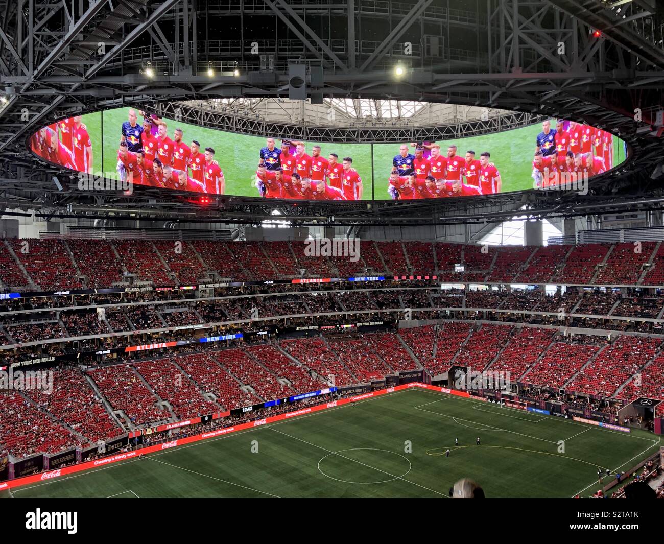 Soccer team line up Stock Photo Alamy