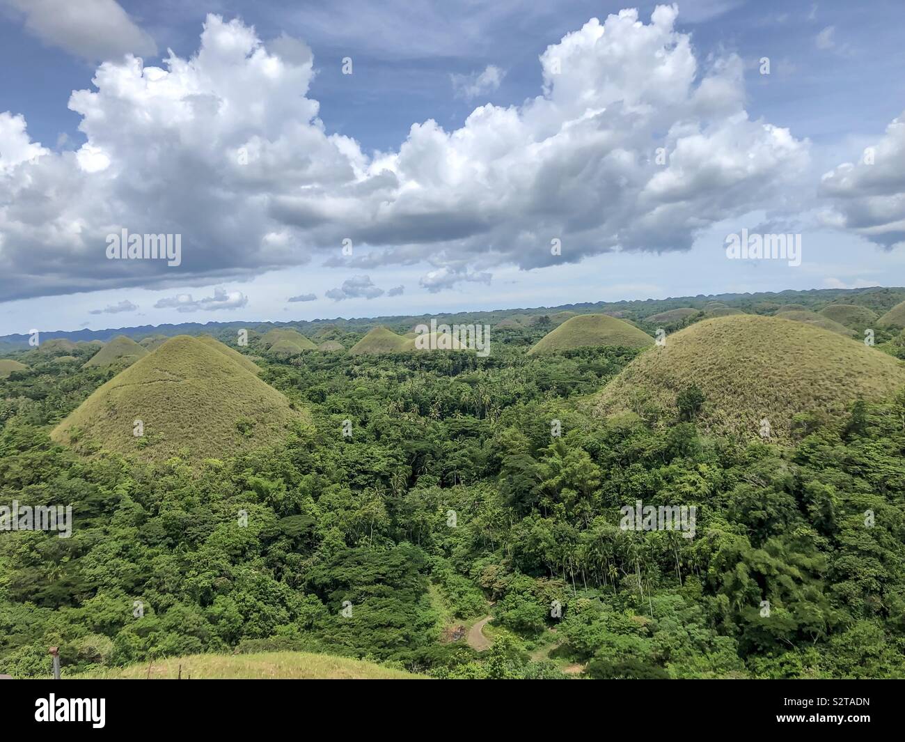 Chocolate hills, bohol Stock Photo Alamy