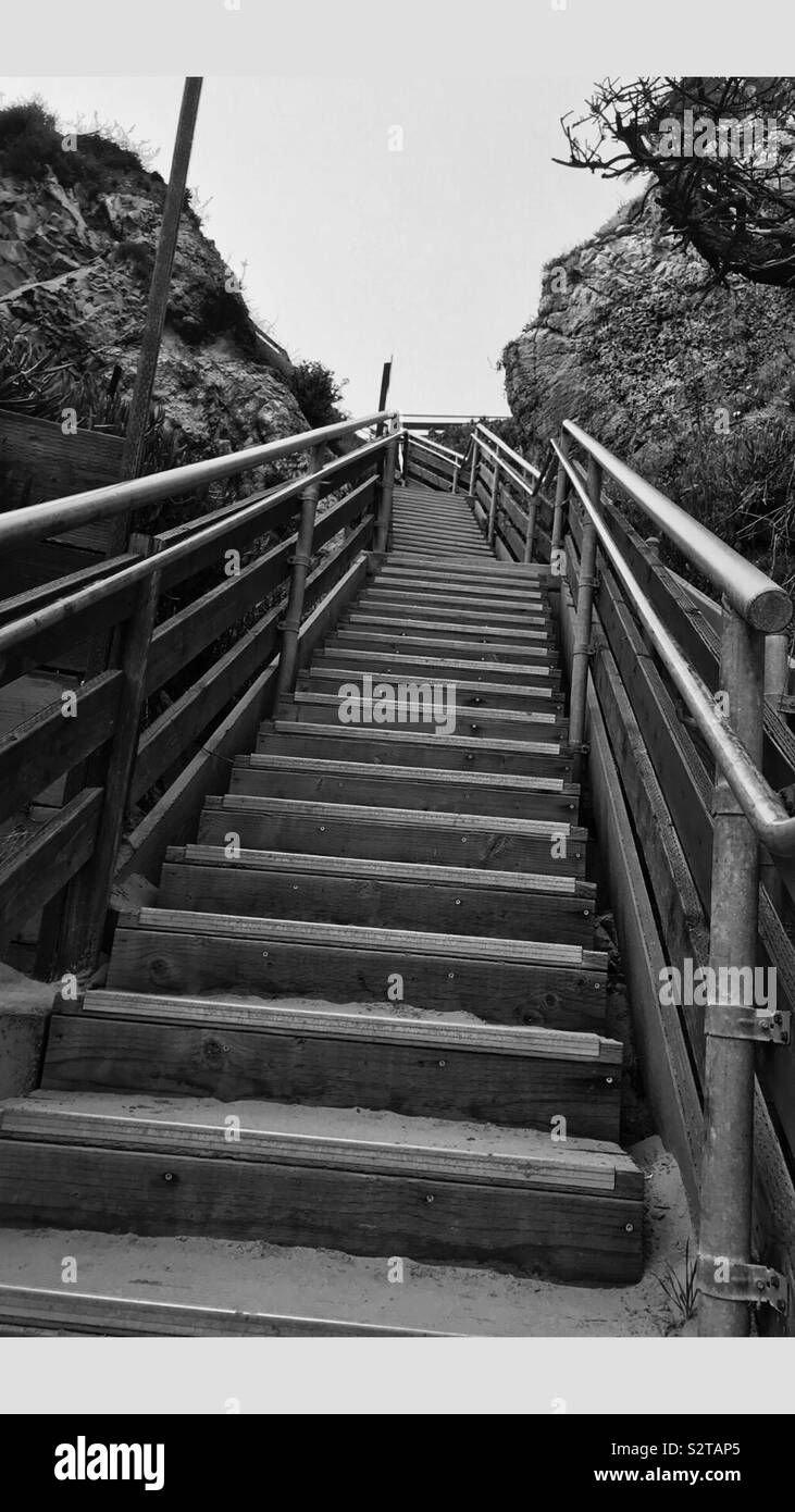 Stairway hike Black and White Stock Photos & Images - Alamy
