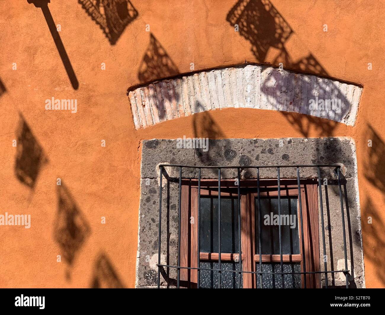 Details, Mexican house, San Miguel de Allende , Mexico - Smartphone Captured Stock Image