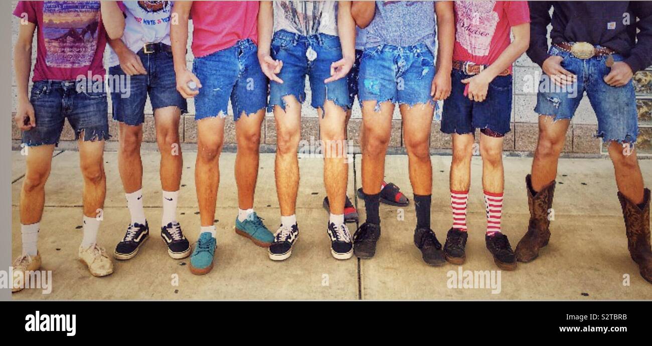 Boys in shorts hi-res stock photography and images - Alamy