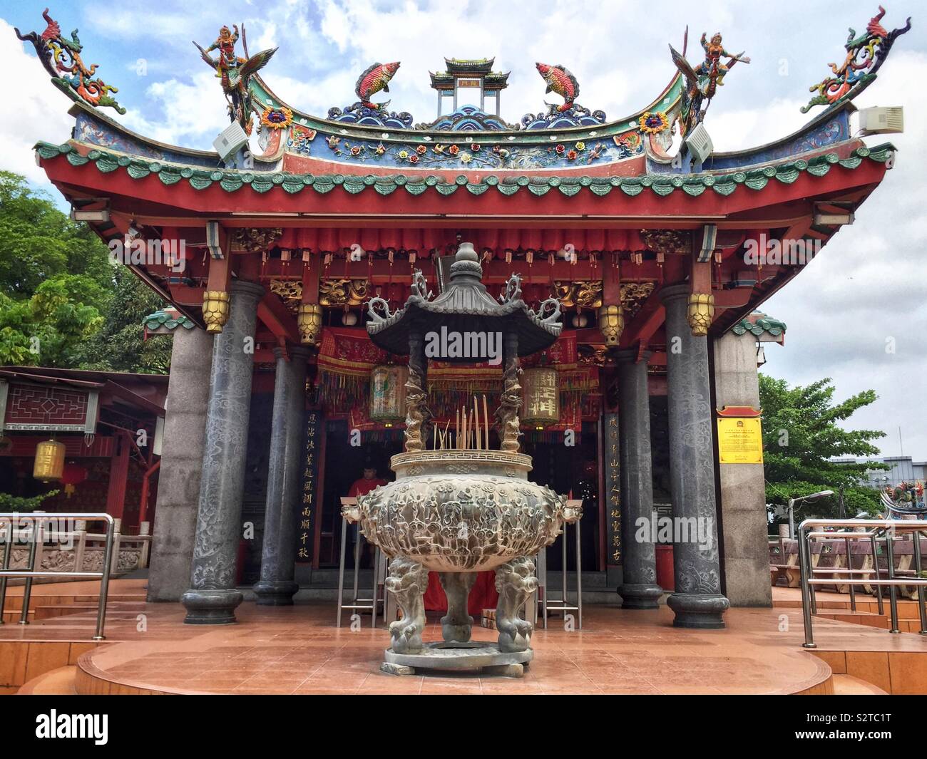 The Tua Pek Kong Taoist Temple In The Old Main Bazaar Kuching Waterfront Sarawak Malaysia Stock Photo Alamy