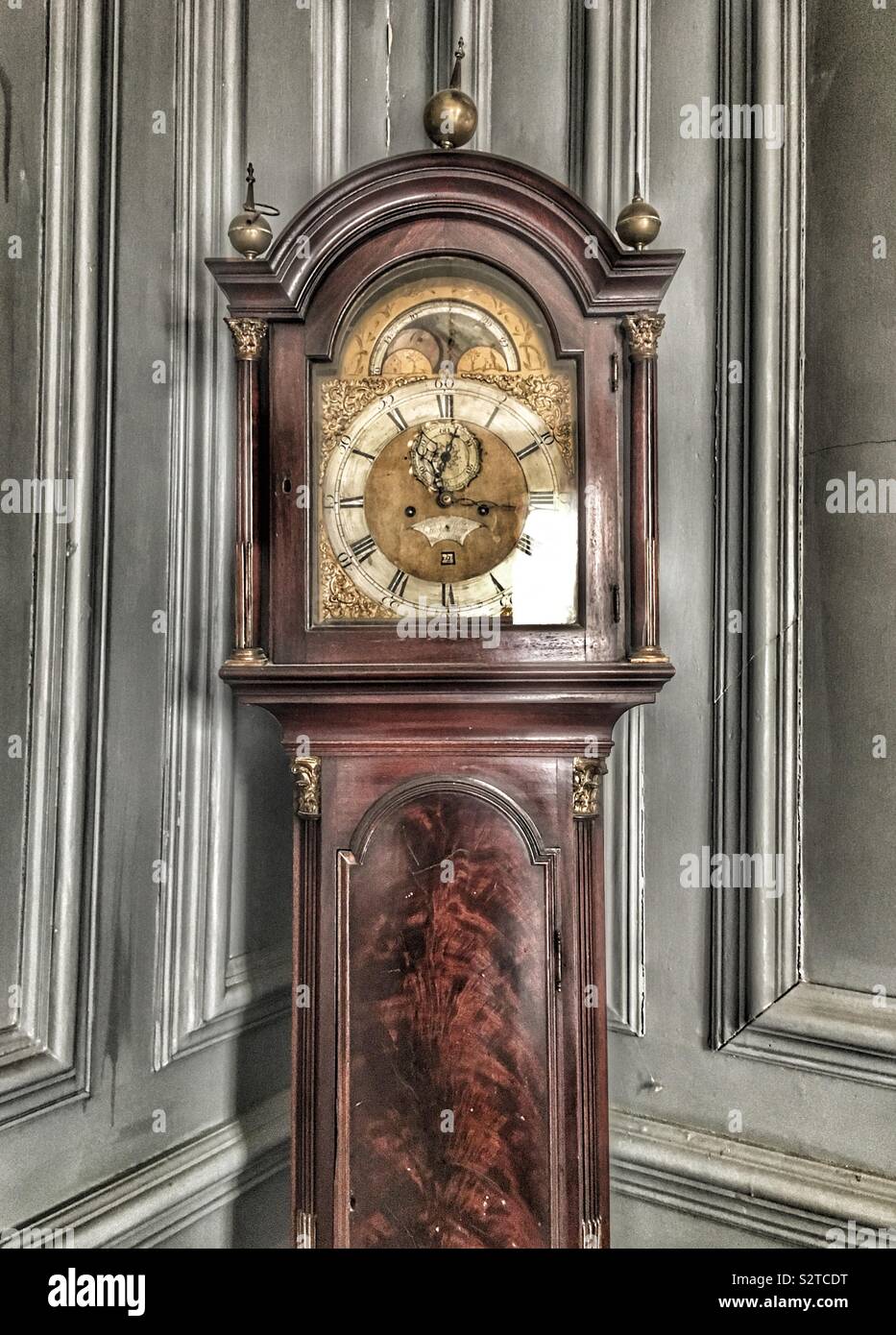 Old grandfather clock Stock Photo