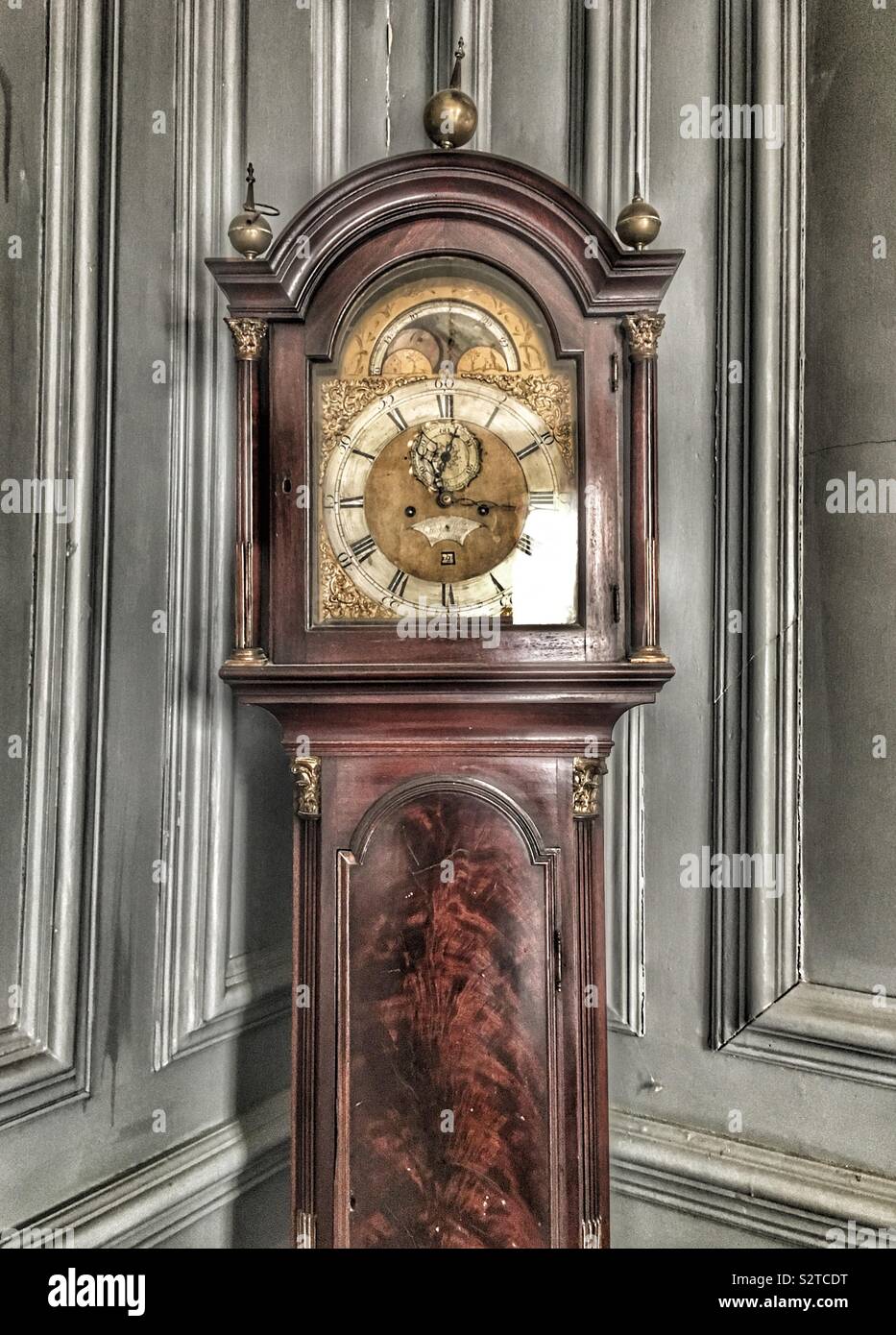 Old grandfather clock Stock Photo Alamy