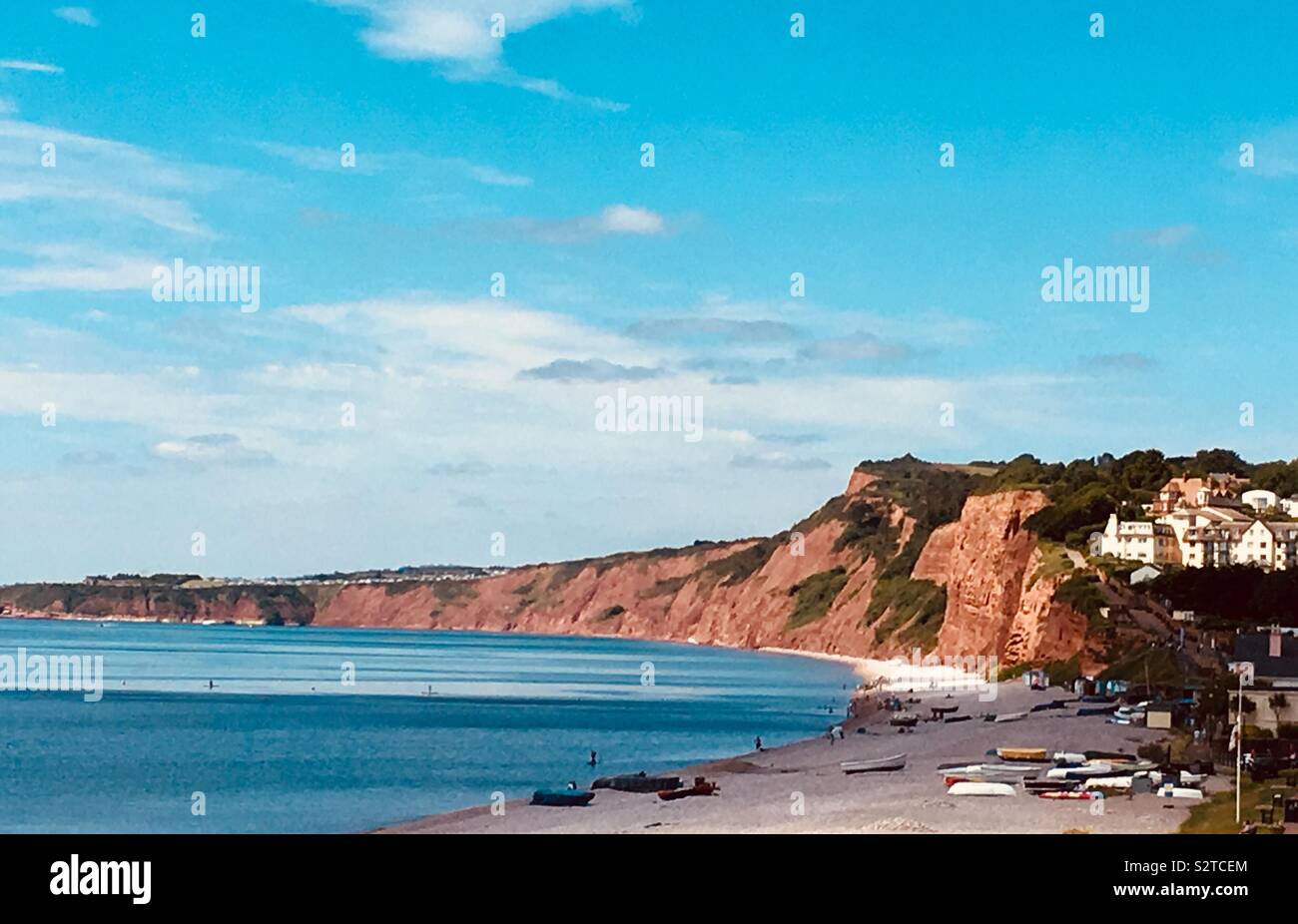 Budleigh Salterton, Devon, England Stock Photo Alamy