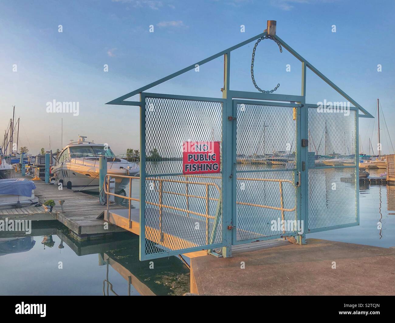 The Port Dalhousie marina on Lake Ontario. - Smartphone Captured Stock Image