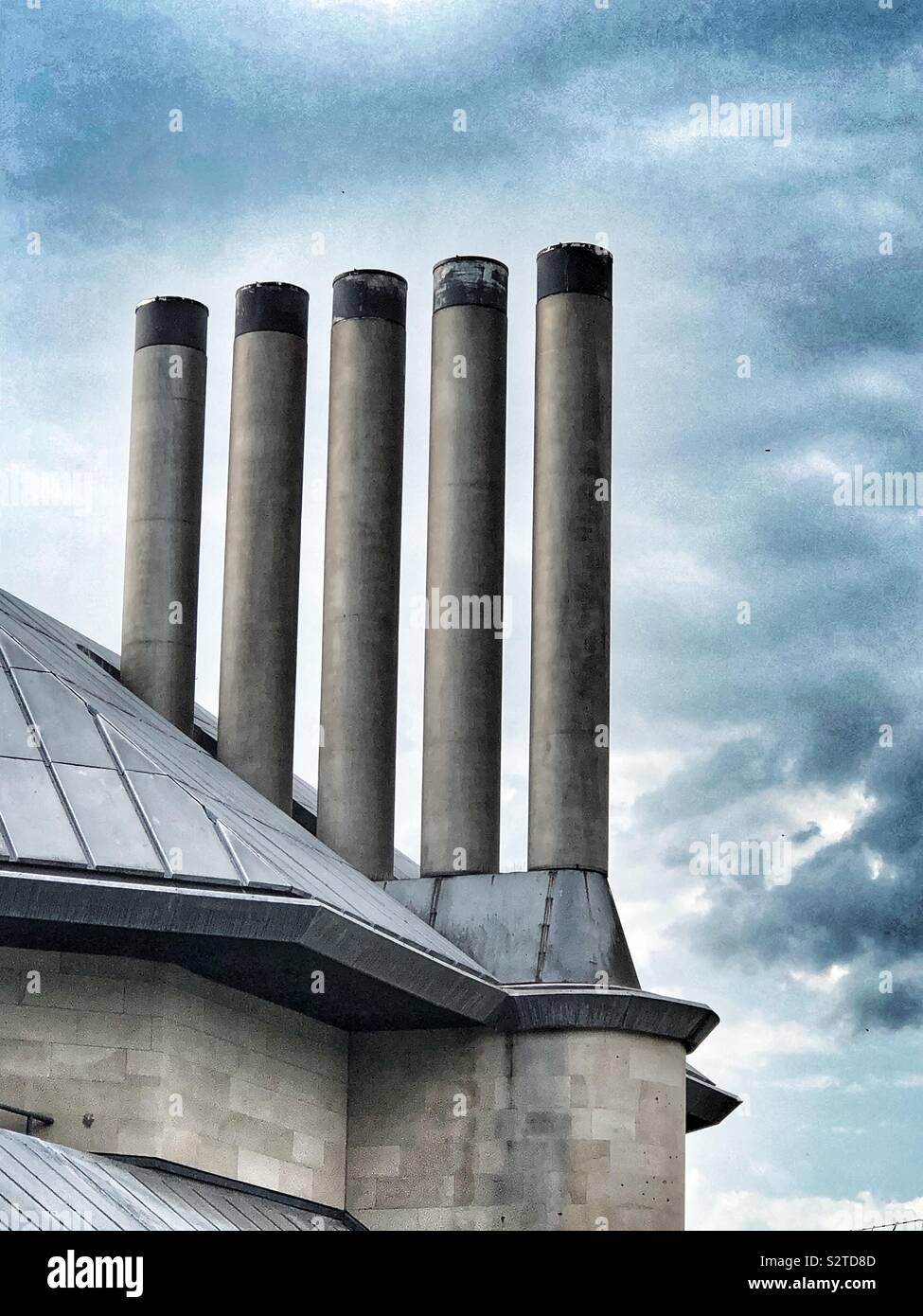 Five Chimneys - Smartphone Captured Stock Image