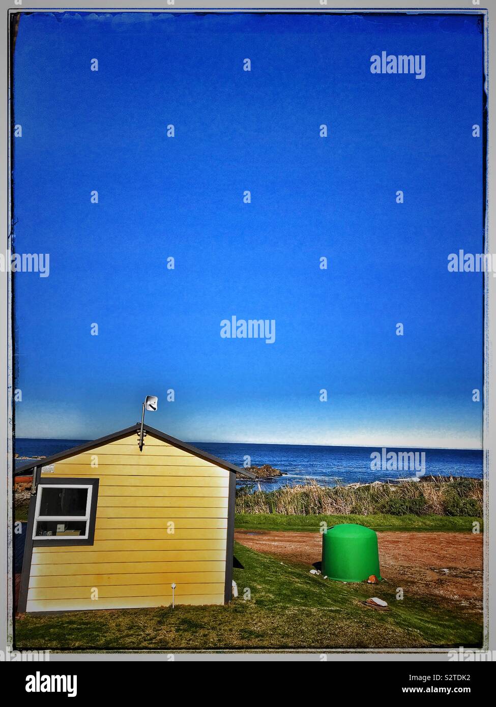 Kleinmond in the Overberg region of the Western Cape Province of South Africa. - Smartphone Captured Stock Image