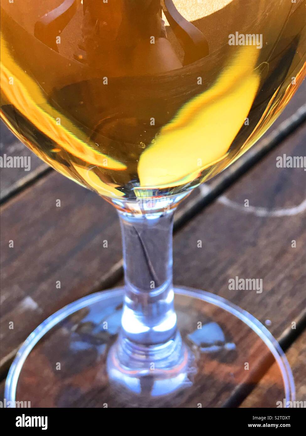 Glass of beer. Close view. - Smartphone Captured Stock Image