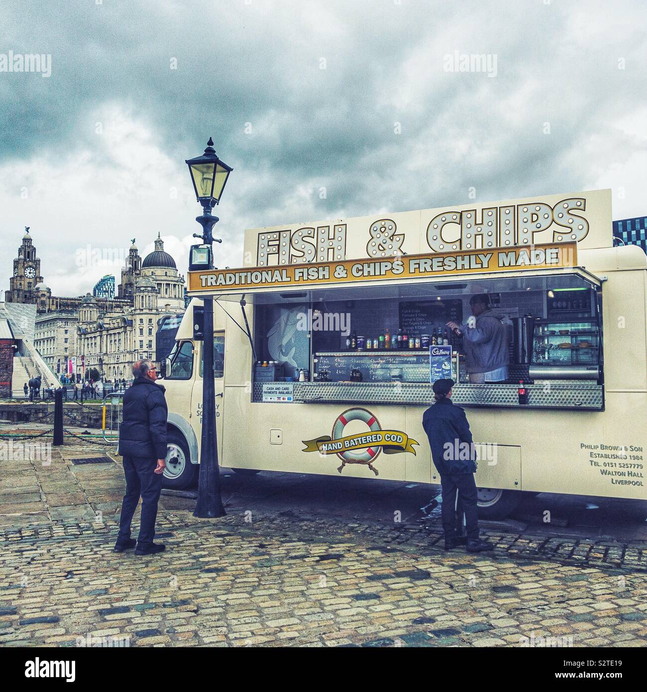 Mobile fish and chip van hires stock photography and images Alamy