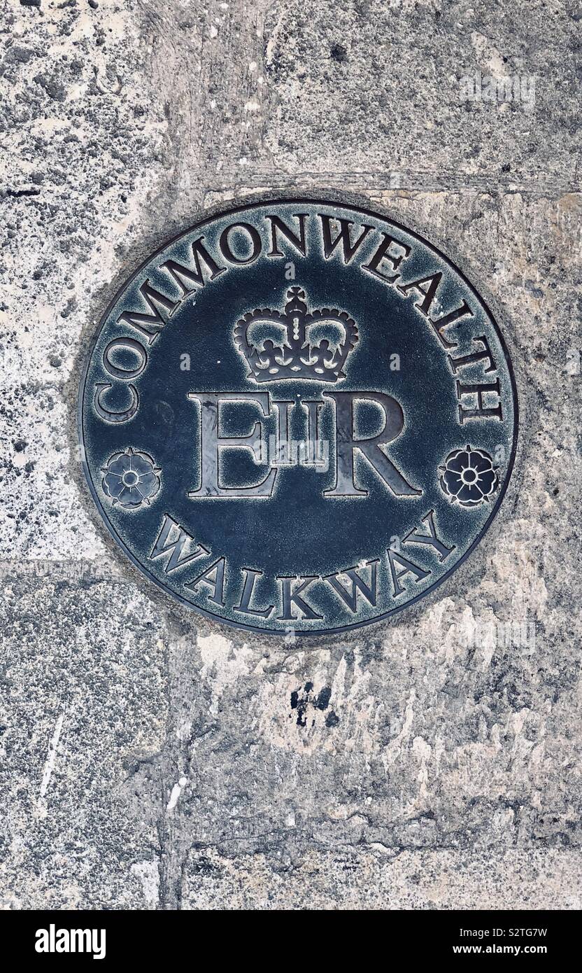 Commonwealth walkway in Malta Stock Photo
