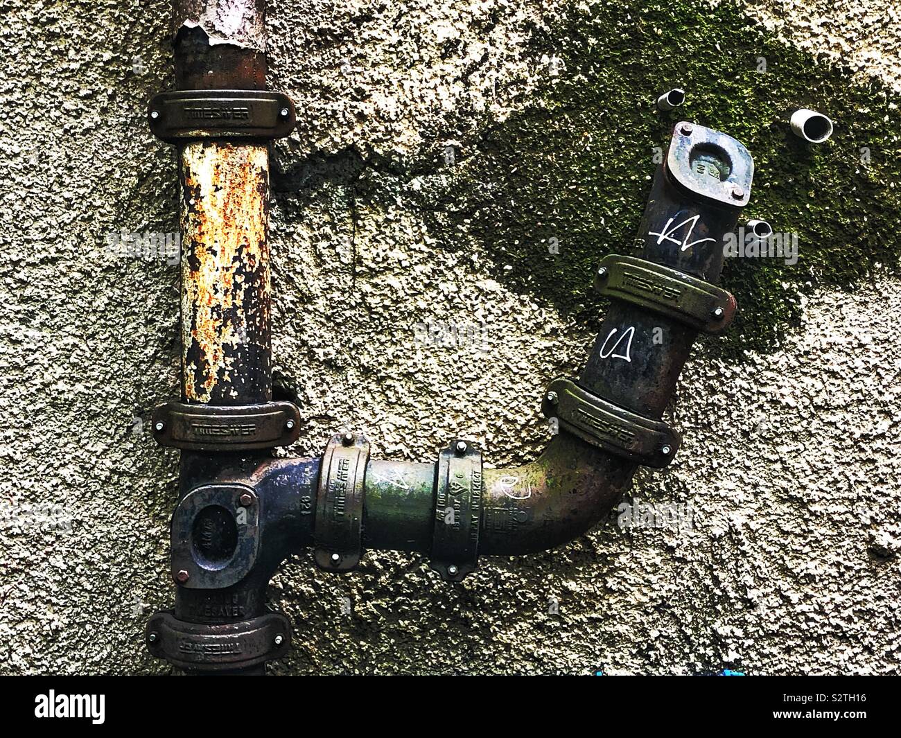 Old drainpipe - Smartphone Captured Stock Image