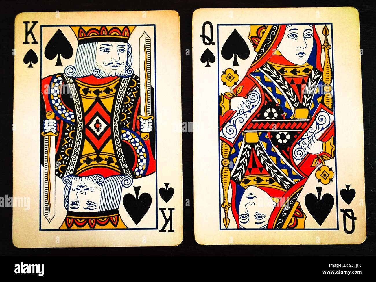 King queen cards hi-res stock photography and images - Alamy