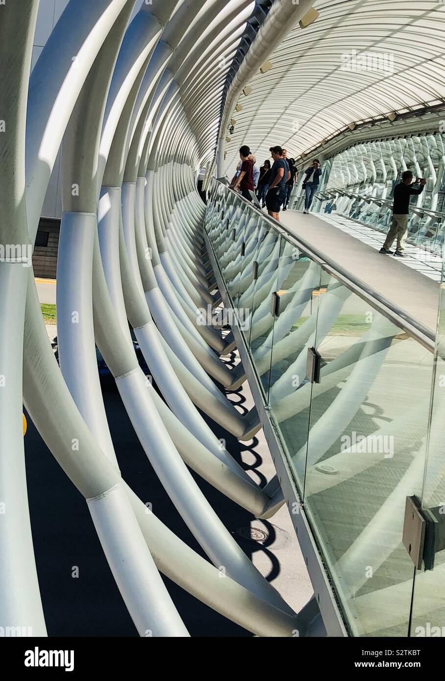 Wyckoff Memorial Bridge, part of Museum of Flight in Seattle Stock