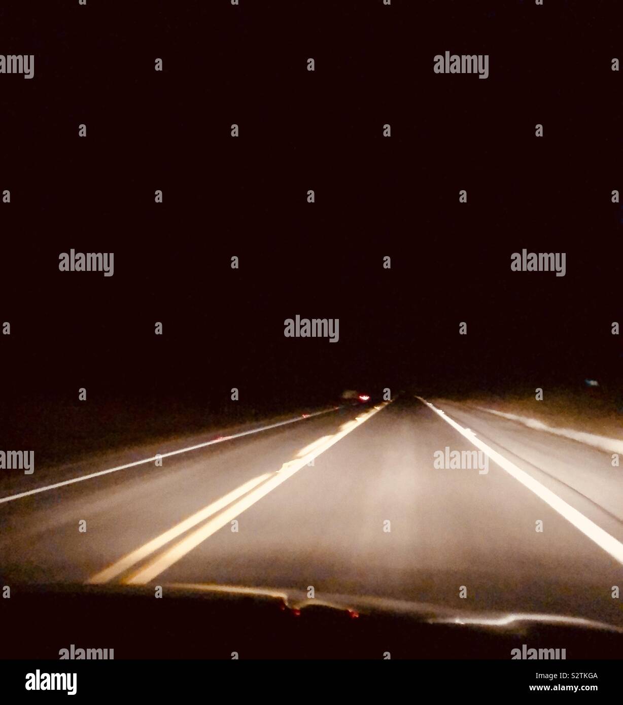 Travel By Night, Brazil - Smartphone Captured Stock Image