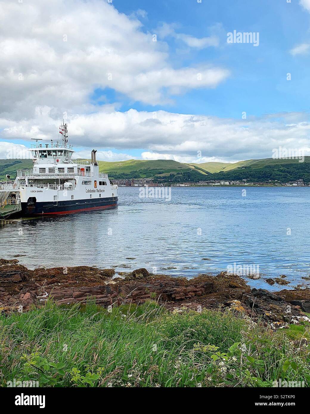 View from the Isle of Bute. Millport. Scotland Stock Photo Alamy