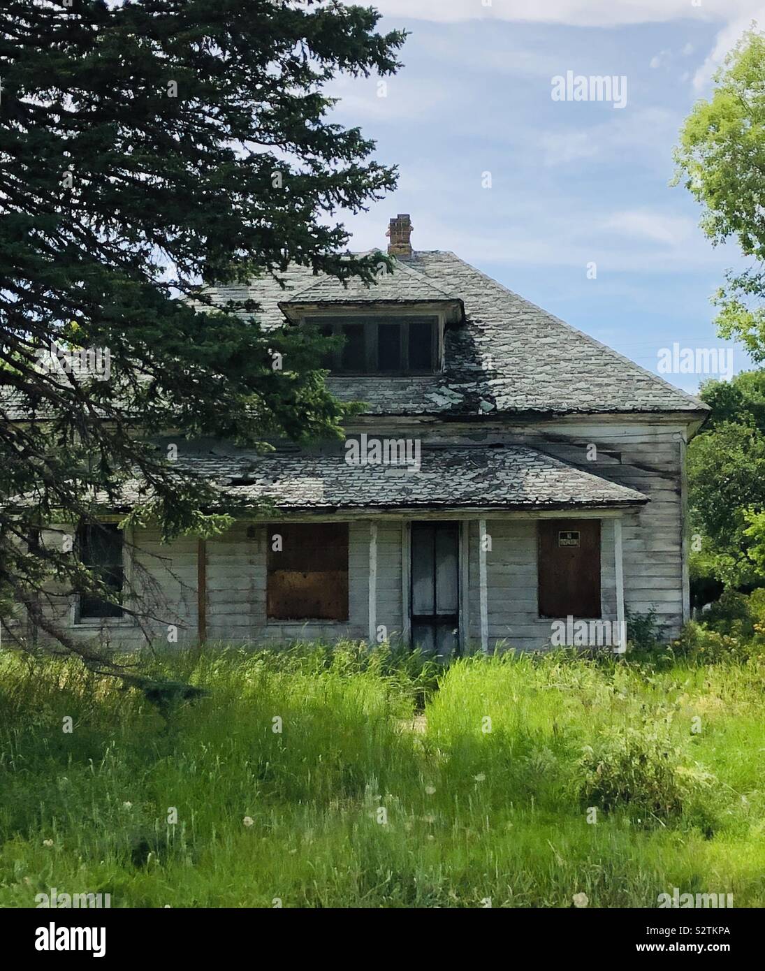 Old abandoned house in Utah Stock Photo