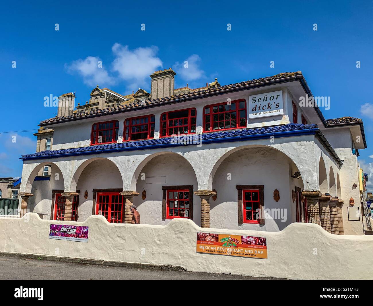 Senor Dicks bar and restaurant in Newquay Cornwall Stock Photo