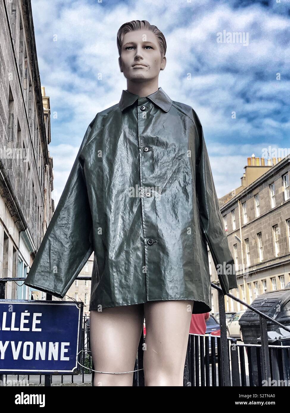 Shop mannequin - Smartphone Captured Stock Image