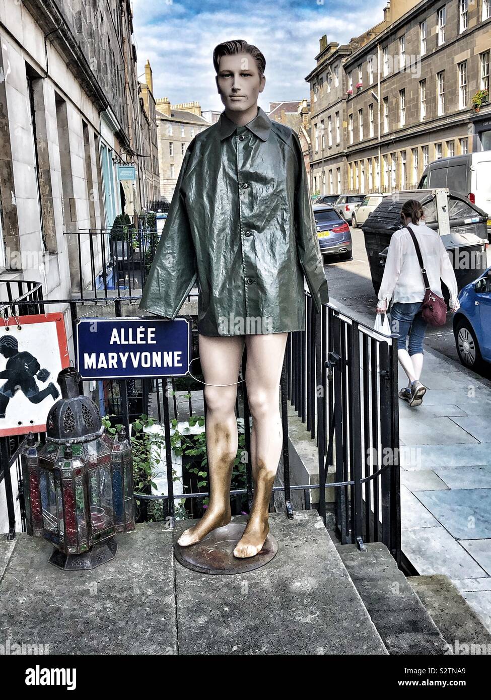 Shop mannequin - Smartphone Captured Stock Image